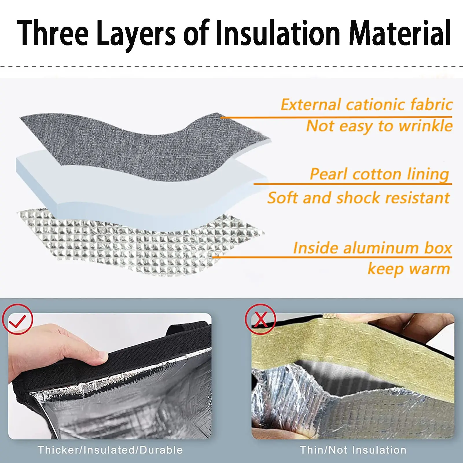 Eco-Friendly Reusable Travel Foldable Food Delivery Thermal Insulation Grocery Shopping Cooler Bags Bag factory