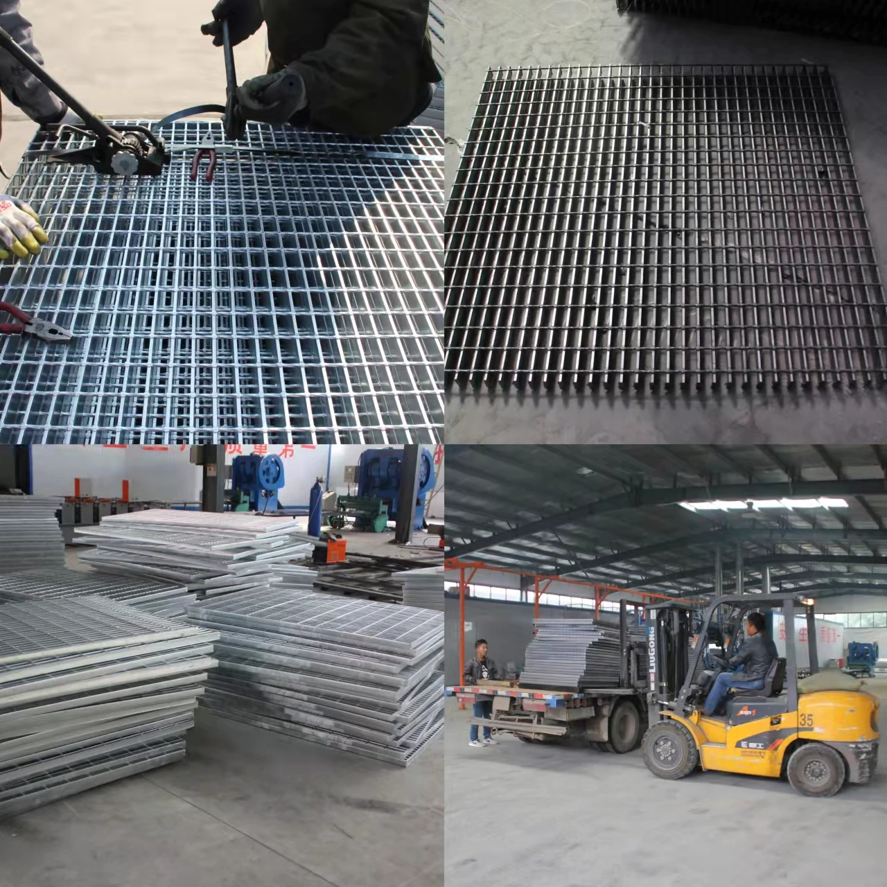 Xinboyuan Customized Galvanized Steel Grating Grating Hot Dipped 32 X 5mm Plain Bar Grating