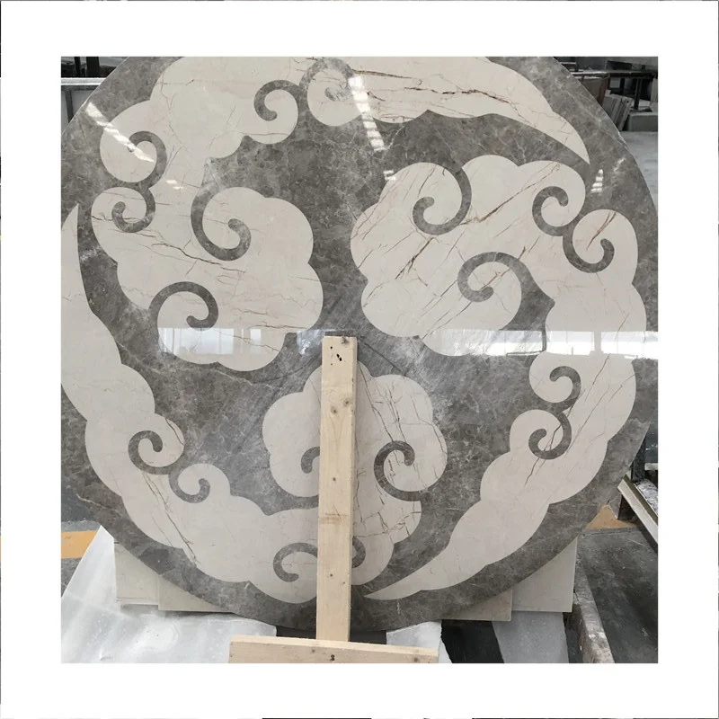 ウォータージェットフロアメダリオンパターンタイル大理石を販売するモダンデザインメーカー