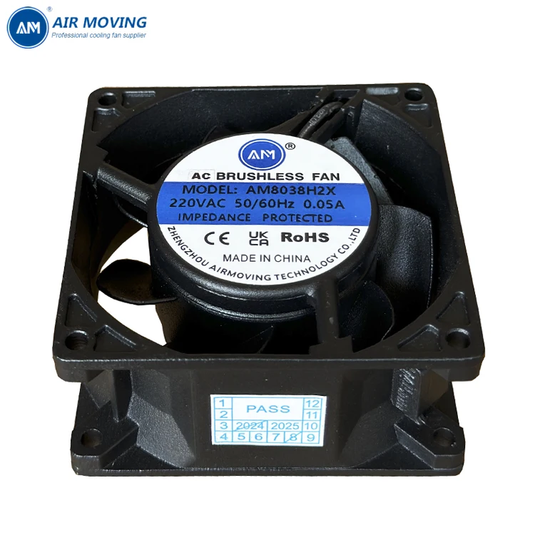 All Metal Axial Fan, AM8038H2X, 220-240V, 110V-115V, 80mm - detail 18