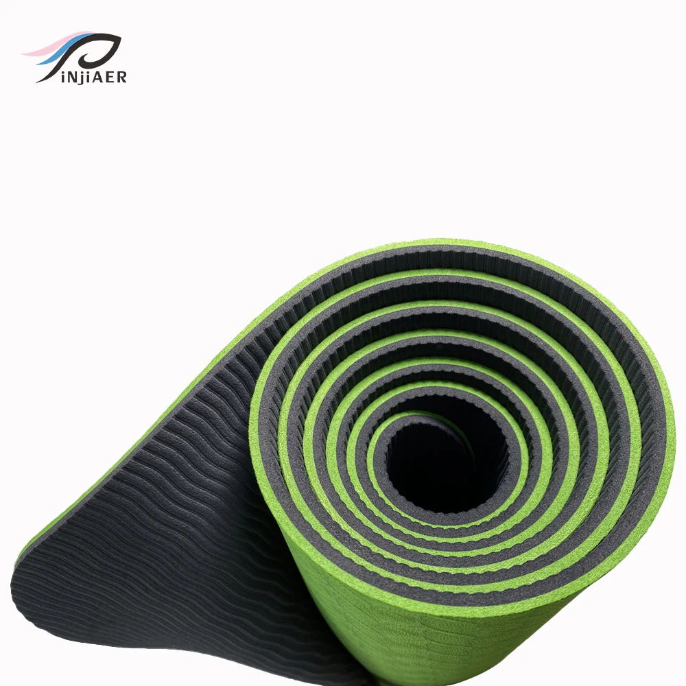 Outdoor Sublimation Recycled Eco Logo Custom Printed Sport Mats Bag Carrier Yoga Mat Black Harbour Friendly Anti Slip Pilates Tpe With Carry Strap 4 10mm Outdoor Sublimation Recycled Eco Logo