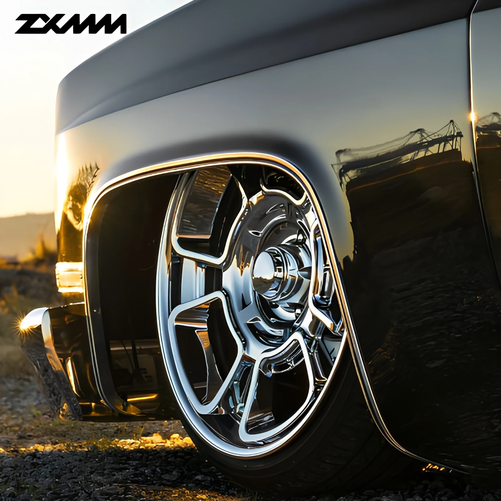 Zxmm Lowered Truck Wheels Custom 2 Piece Forged Aluminum Wheels 17 / 18 / 19 / 20 / 21 / 22 Inch
