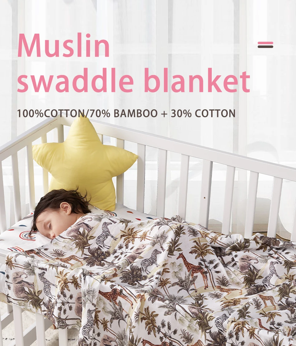 Kangobaby 100 Cotton Soft Tassels Baby Stroller Cover Blankets Super