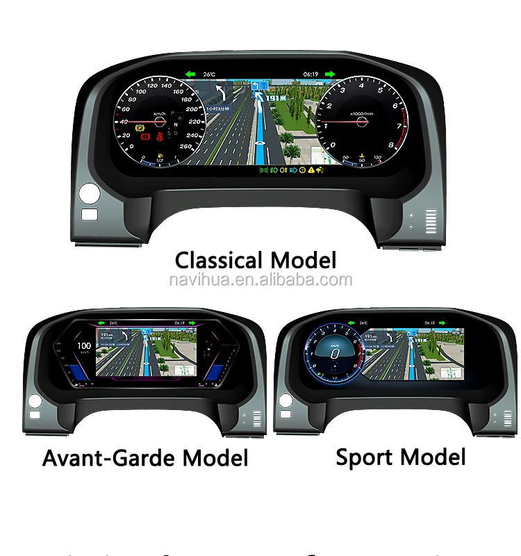 Navihua New Upgrades Lcd Dashboard 12.3 Inch Android 7 New Car Tech