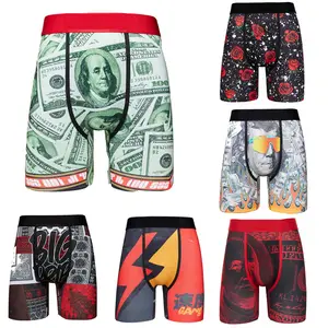 Latest Design Sublimation Printing Men Underwear Boxershorts Tight  Mens Swim Briefs