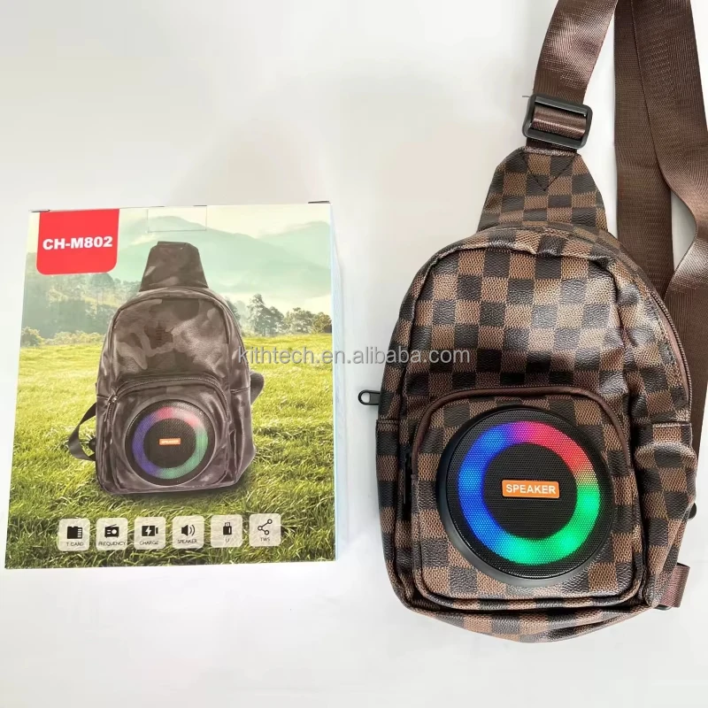 Buy CH-M802 Cheap Travel BT Crossbody Chest Pack Bag Speaker for
