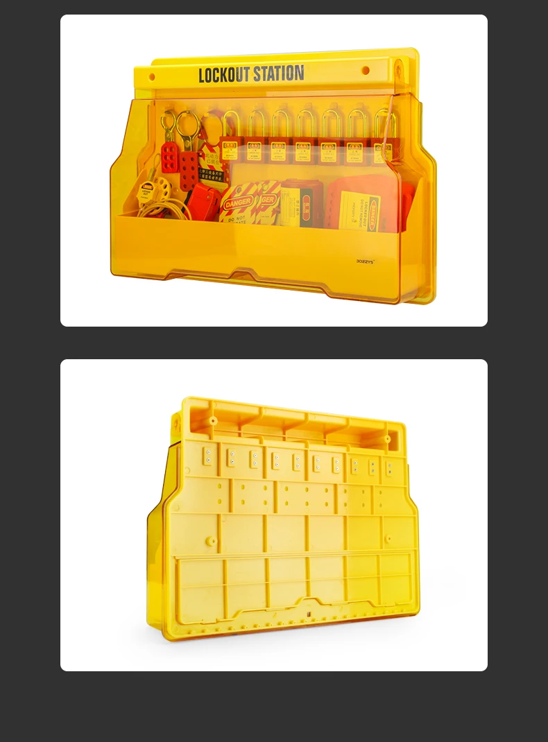 Wall Mounted Safety Padlock Lockout Tagout Station with Dustproof ...