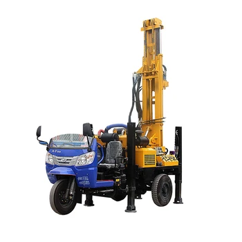 High flexibility 65KW Quanchai engine small size truck mounted hydraulic drilling rig for water well machine 200 m