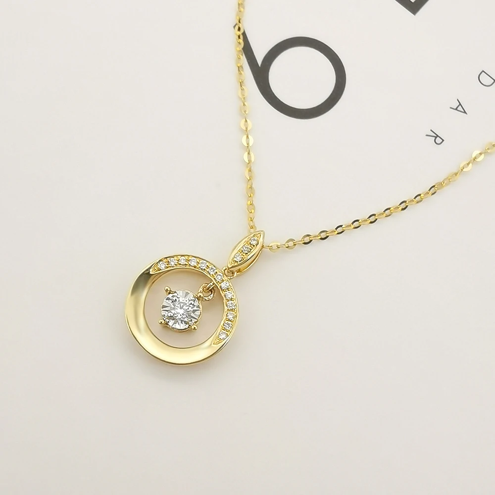 18k/Au750 ペンダント Kay Jewelers Necklace - 18K Real Gold with Natural Diamond