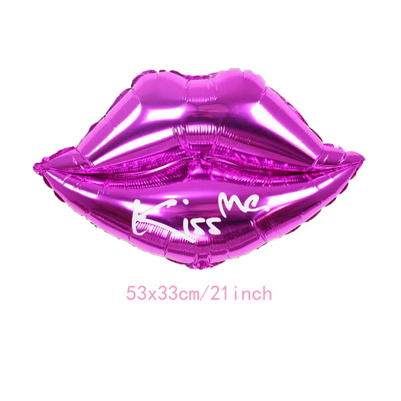 6 Lippenstift- & Lippenballons Aus Folie – Rote Make-up-Deko Für Junggesellinnenabschied & Geburtstag