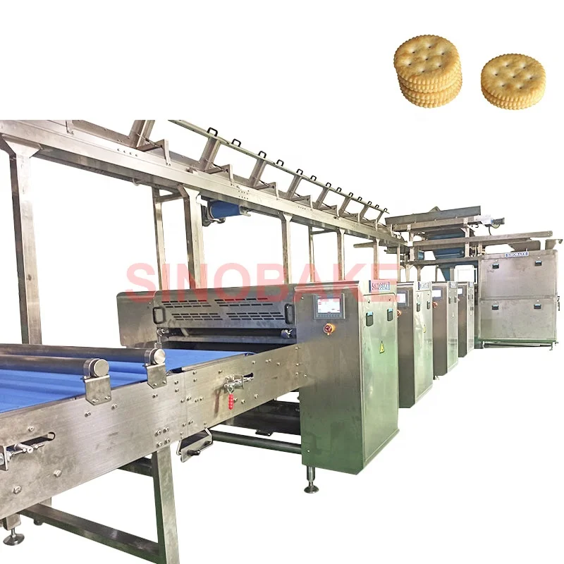 SINOBAKE Fully Automatic Big Biscuit Making Machine for Industrial Production