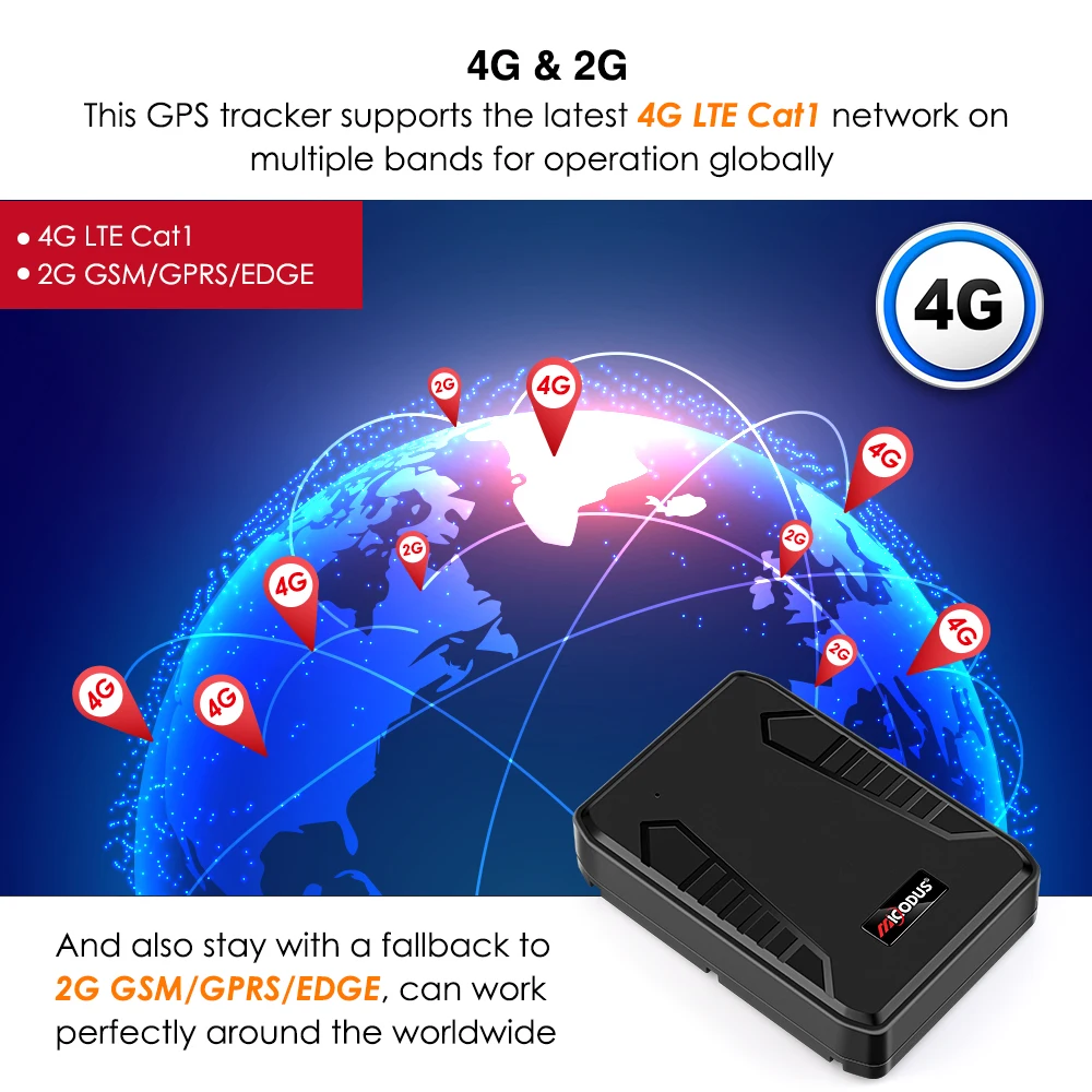 Магнитный Gps-локатор MiCODUS ML808G, 10000 мАч
