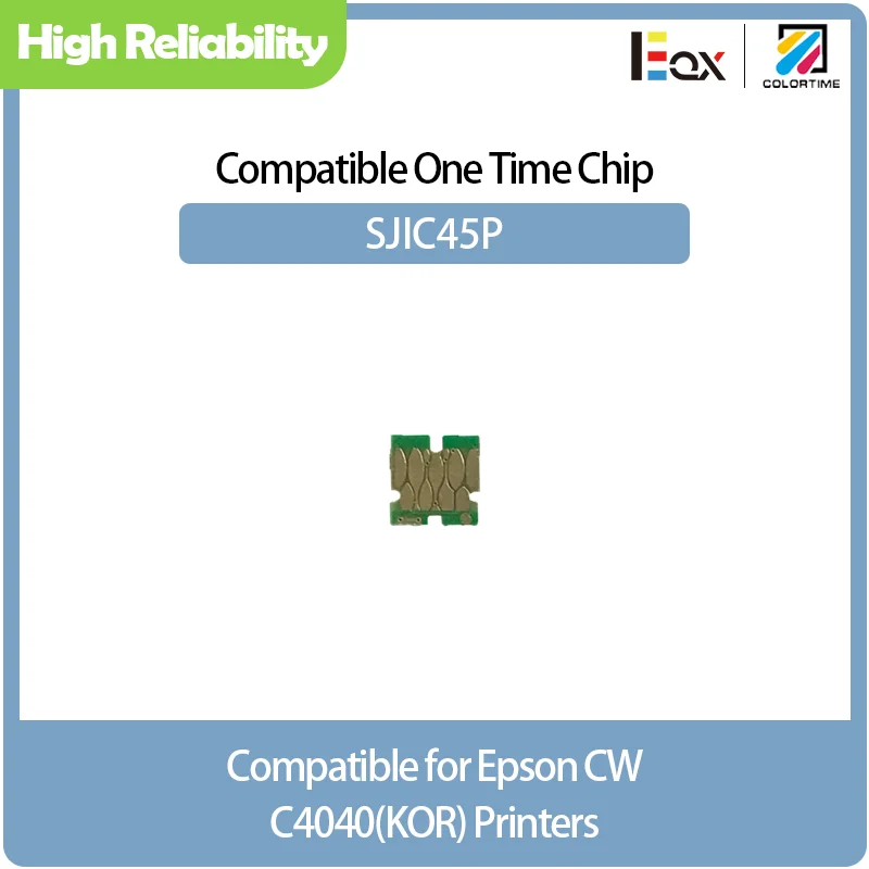 COLORTIME SJIC45P Cartridge one time chip for Epson CW C4040 Printer ink cartridges chip