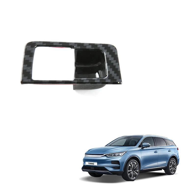 Tailgate Switch Trim for BYD Tang Accessories ABS Carbon Fiber Pattern Rear Door Switch Trim Car Interior Accessory