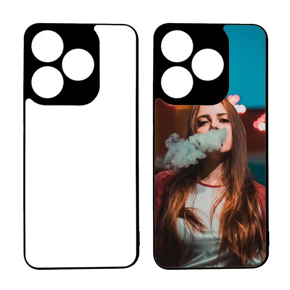 2D Sublimation Phone Case 2 in 1 Aluminum Sublimate Phone Case for TECNO Spark 10 Spark 10 Pro