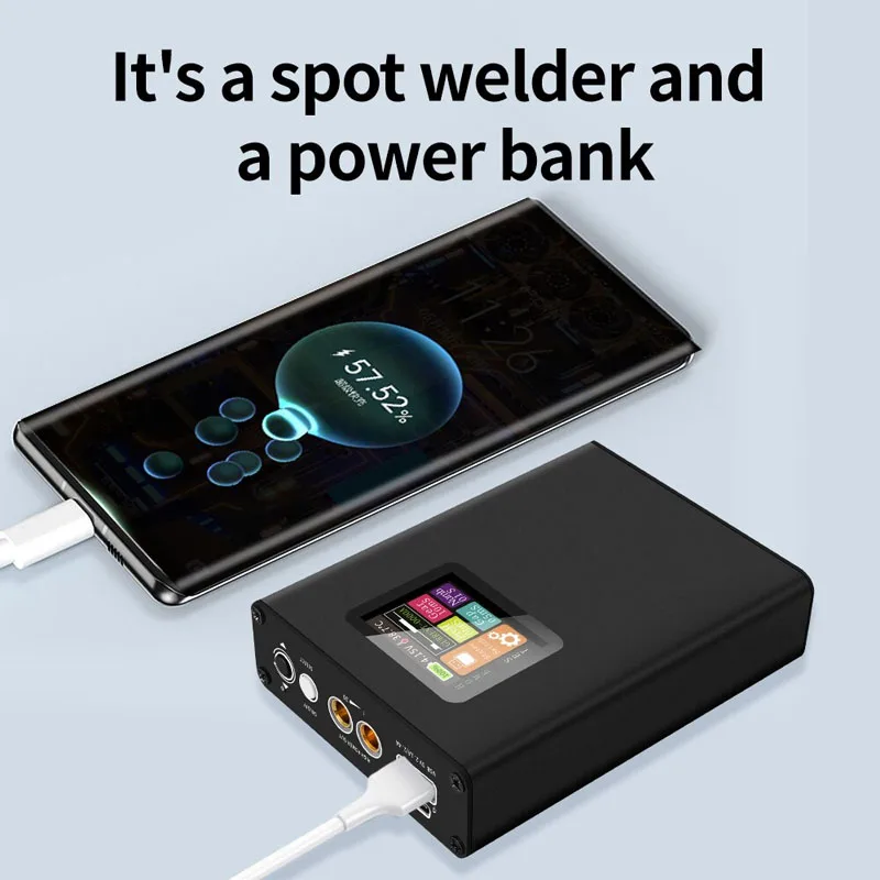 Docreate Spot Welder Machine 0.1-0.15mm Nickel Welding Handheld Machine Digital Display 18650 Lithium Battery Spot Welder