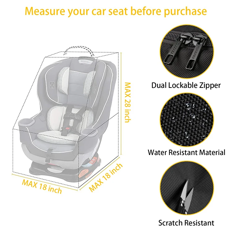 Factory Directly Custom Logo Durable Large Padded Infant Car Seat Cover