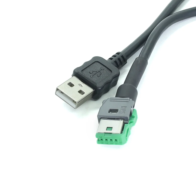 Customized USB2.0 AM to HRS 4pin GT17H-4S-ASSY Green Connector