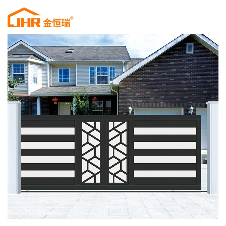 JHR Italy Iron Foldable Curve Sliding Gate Design From Nigeria Nylon Gear Rack for Sliding Gate with Smart Sliding Gate Lock