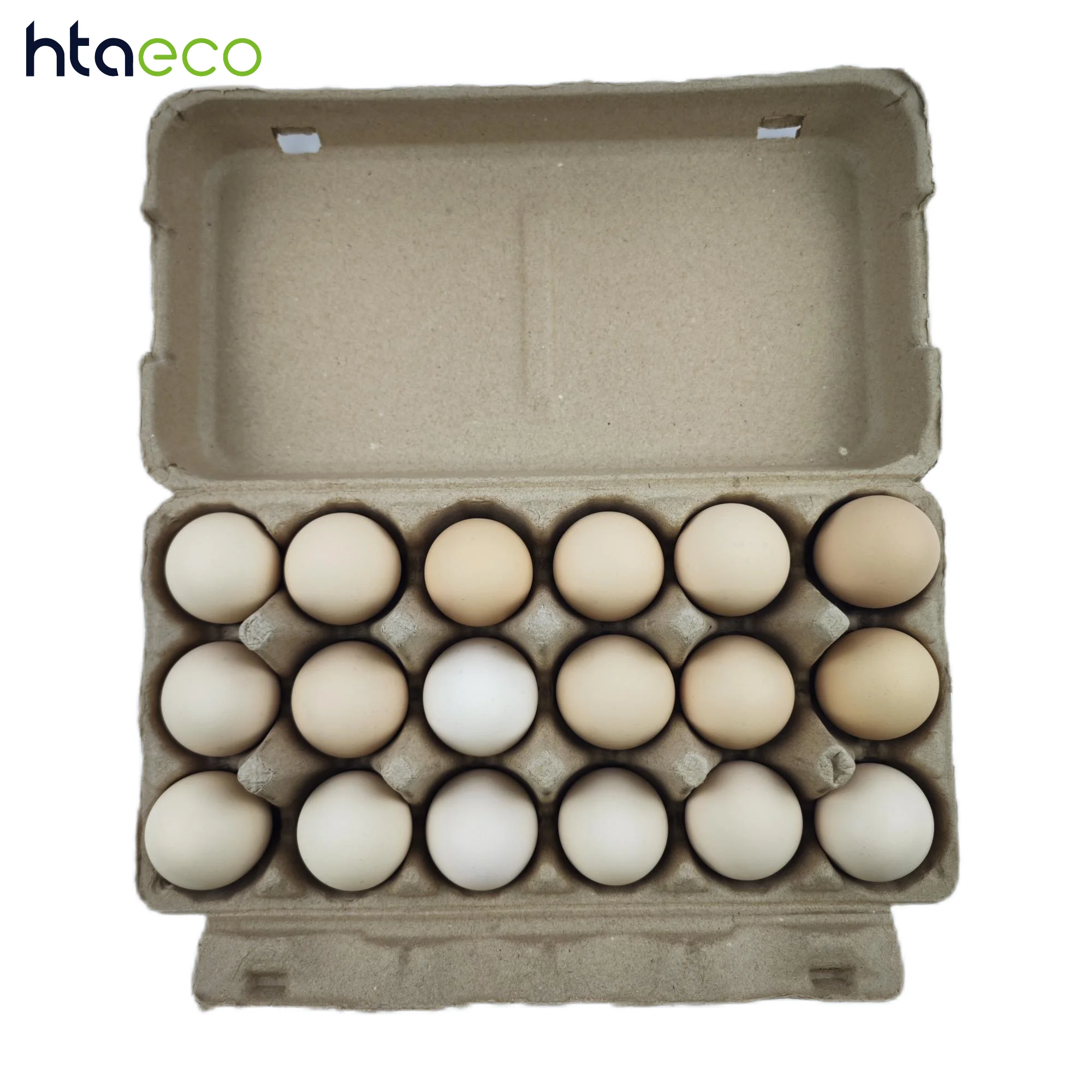 Eco-friendly Disposable Biodegradable Recycling Pulp Packaging 6/8/12 Pack Egg Carton  Salted Tray Holder Molded Pulp Box