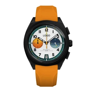 ODM Custom Logo Luxury Stainless Steel Men Watches High Quality with Japanese VK64 Quartz Watch Hot Selling Chronograph Watch