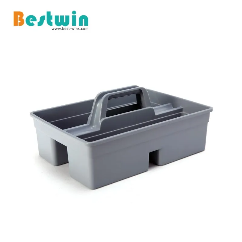 Plastic Janitorial Storage Box Utility Organizer Cleaning Janitor Carry