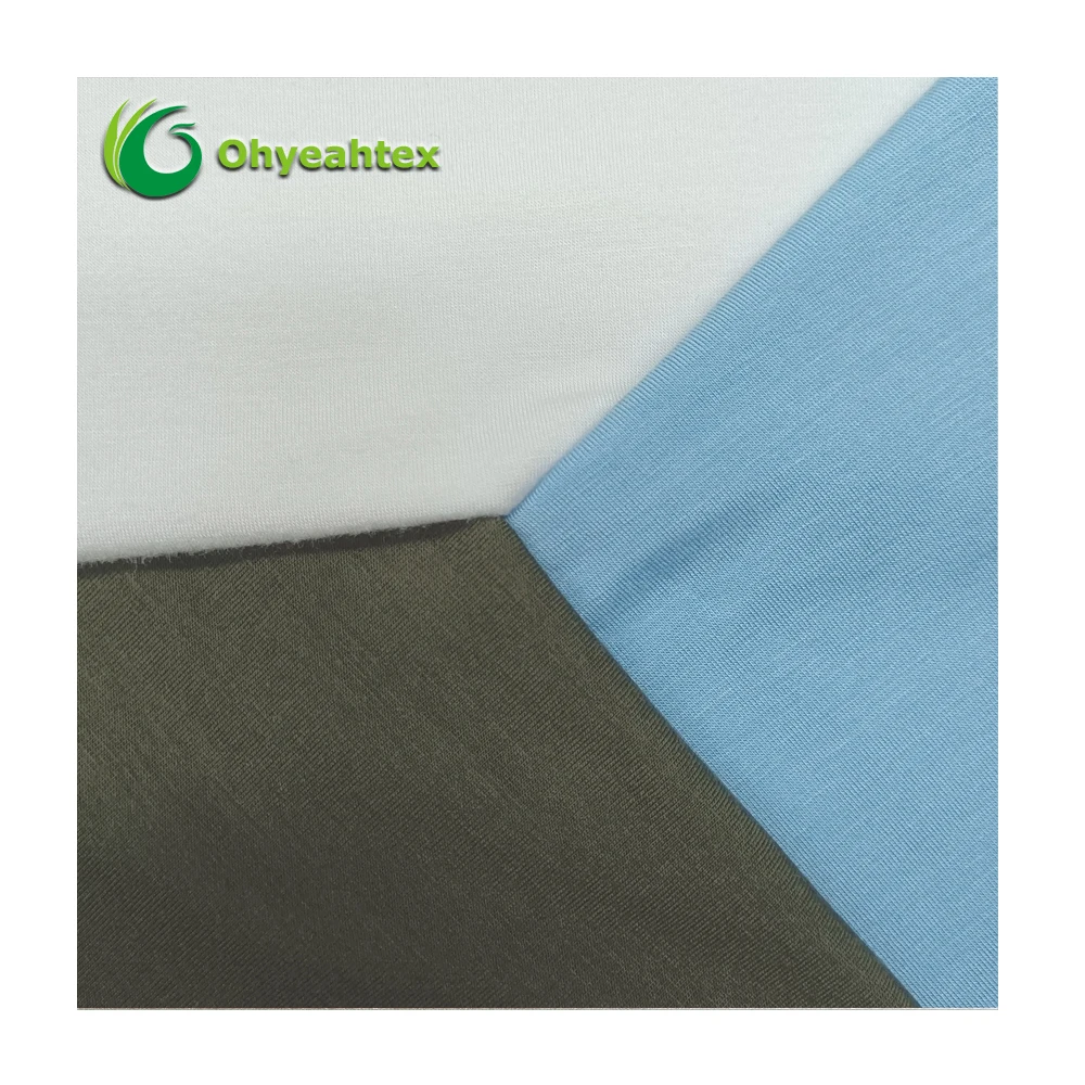 Супермягкая высокоэластичная приятная для кожи 93% г/м2 7% вискоза спандекс одинарная трикотажная ткань одежды