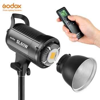 Godox SL60W LED White Version Video Light Bowens Mount Continuous Light With Fiver Color Filters for Studio Video Recording