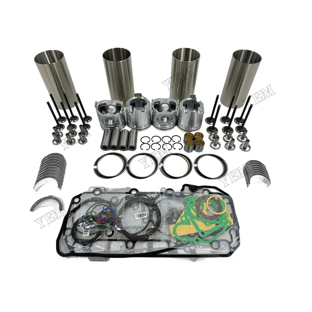 YEM Engine Parts Z430 Overhaul Rebuild Kit With Full Gasket Bearing Set(0.25mm) for Kubota Engine