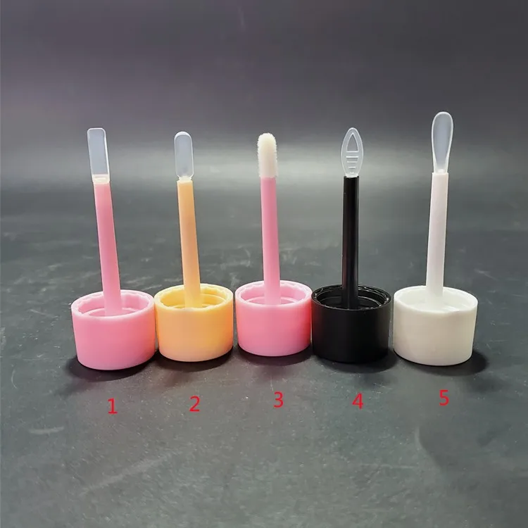 10ml 10g Gradient Glass Lip Gloss Tube 10ml Transparent Essential Oil Lip Gloss Bottle with Doe Foot Applicator