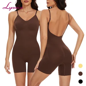 LYNMISS Backless Open Crotch Seamless Bodysuit Shapewear for Women  Women's Slimming Sheath Firm Shapers Plus Size Shapers