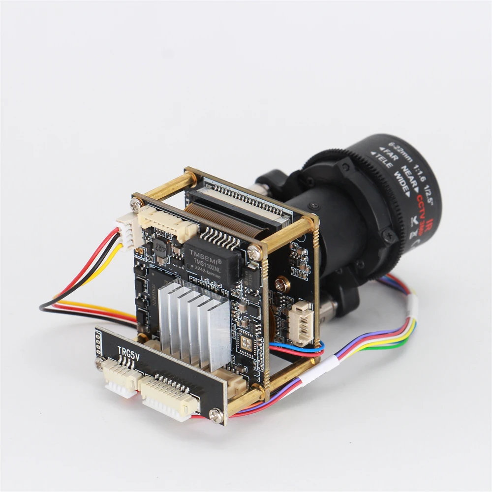 2.0MP 1080P Full HD H264 H.265 6-22mm Zoom Lens IP Camera Board
