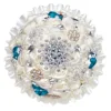 Leche+Azul pavo real -18 cm