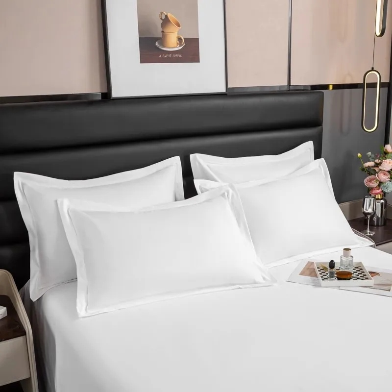 Одноместный Двухместный Комплект постельного белья из хлопка 40S с вышивкой постельное белье для отеля