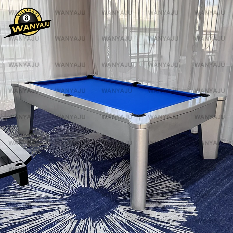2024 WANYAJU индивидуальный Элитный роскошный Снукер и бильярдный стол обеденный для игр 8 футов 9 пинг-понг Настольный теннис 3 в 1