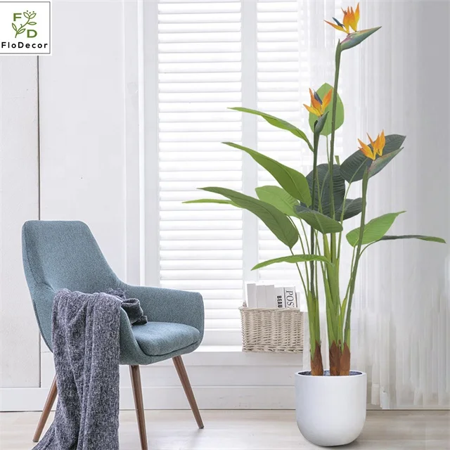 Hochwertige knstliche Paradies vogel blumen pflanze knstliche Baum  pflanze mit Tpfen Grn Home Hotel Dekoration| Alibaba.com