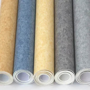 Plastic Floor Covering PVC luxury Vinyl Flooring Sheet Carpet Mat Clear pattern Stickers