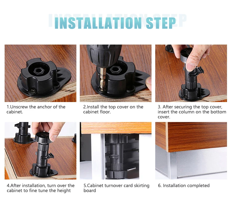 Toco Table Leveling Kitchen Adjustable Cabinet Legs 100mm Toolstation ...