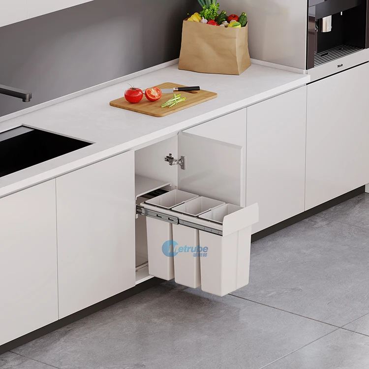Modern Kitchen Best Pull-Out Trash Can Kitchen Compost Bin