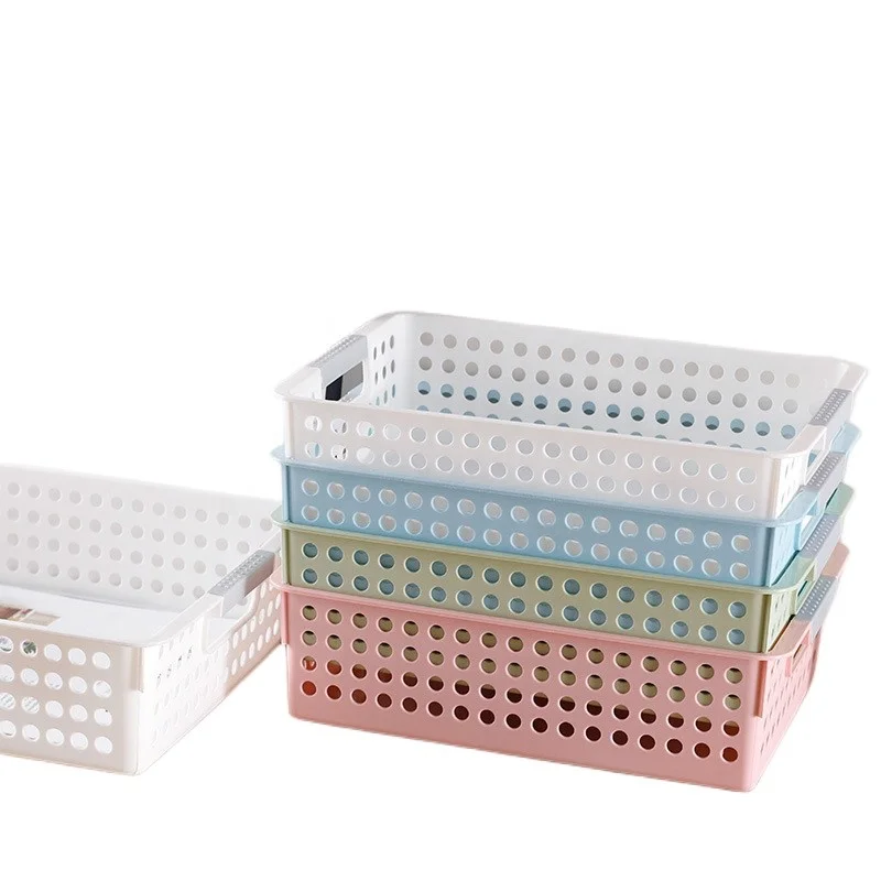 Wholesale Plastic Storage Shelf Basket Household Organizers With
