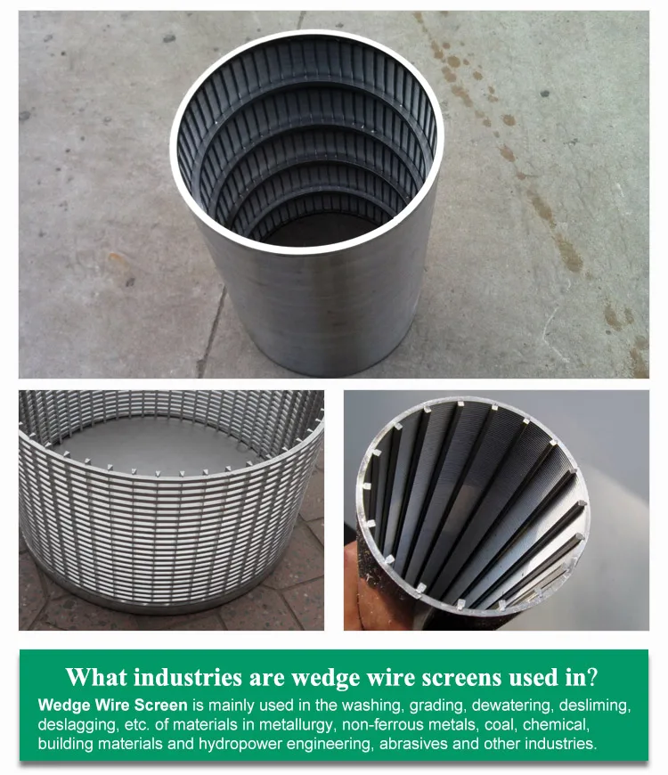 product-750-870 custom Johnson wedge wire sand control cartridge tube well strainer screen filter pipe for paper pulp