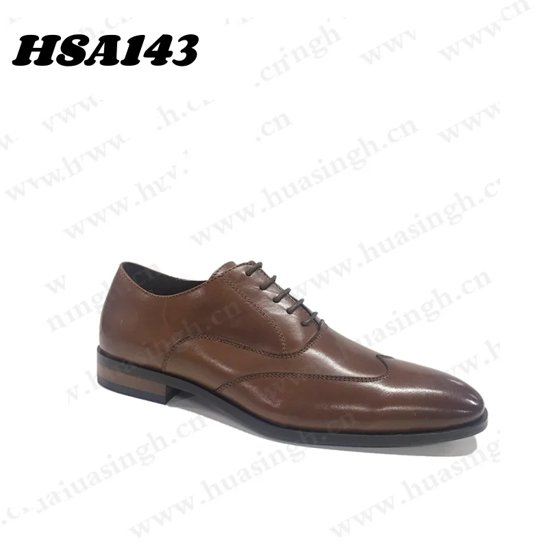 Rwh,wingtip Design Full Grain Leather Brown Men Wedding Dress Shoes Pointed Toe  square Heel Rubber Sole Uniform Shoes HSA143
