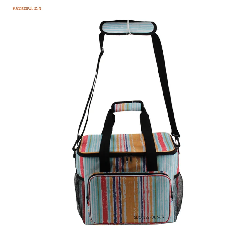 product manufacturer custom logo picnic outdoor oxford double chamber insulated bag cooler lunch bag-2