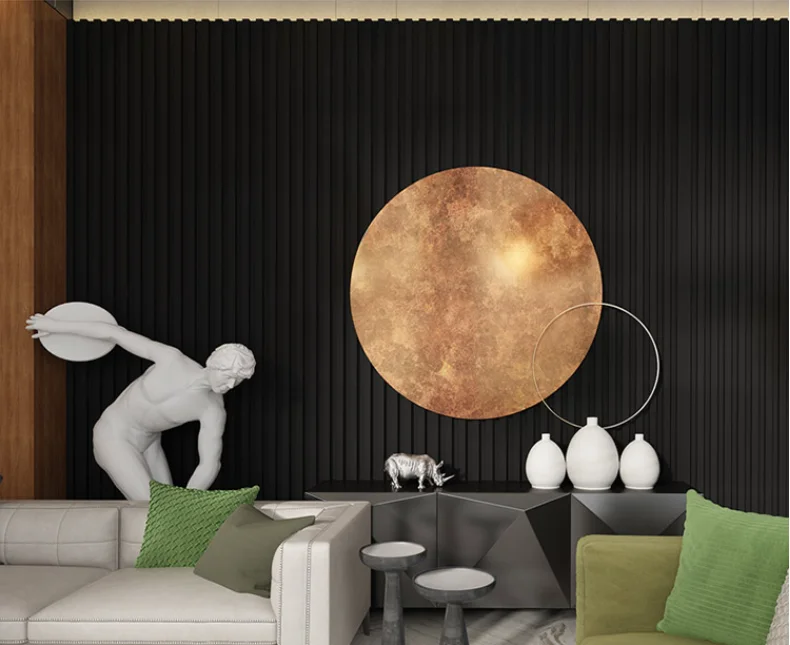 Melinco Black Wooden Luxury Wall Panel Premium Quality Interior 3d Design Other Wallboards