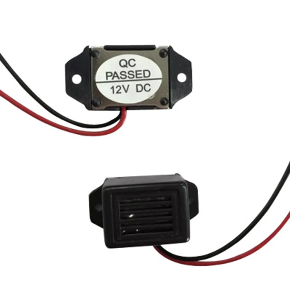 GLOBALTONE GTMB-2315 1.5V 3V 6V 12V Mechanical DC Electromechanical Piezo Buzzer 400Hz Rectangular Vibrating 23mm Plastic Black