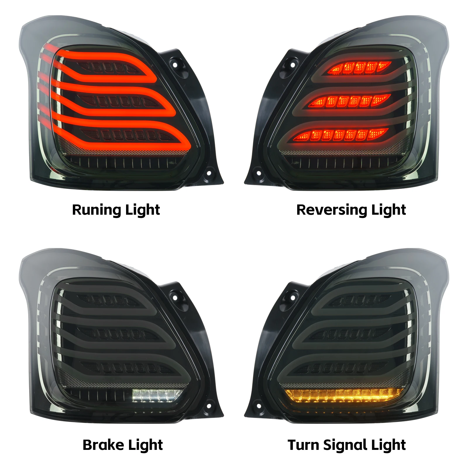 For Suzuki Swift Tail Light 2016-2023 Multi-functions Led Rear Light Stop Lamp for Swift 2012-2021