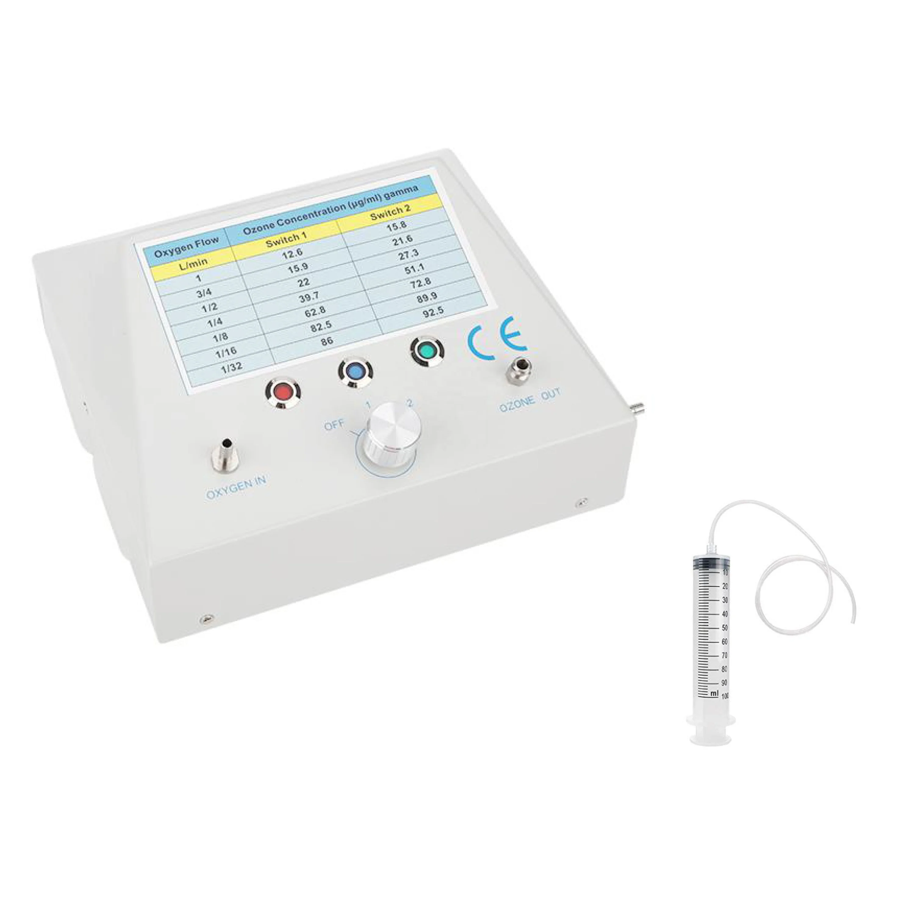 100-240V германиетехнология медицинский генератор озона 12 6 ~ 92 5 ug/ml