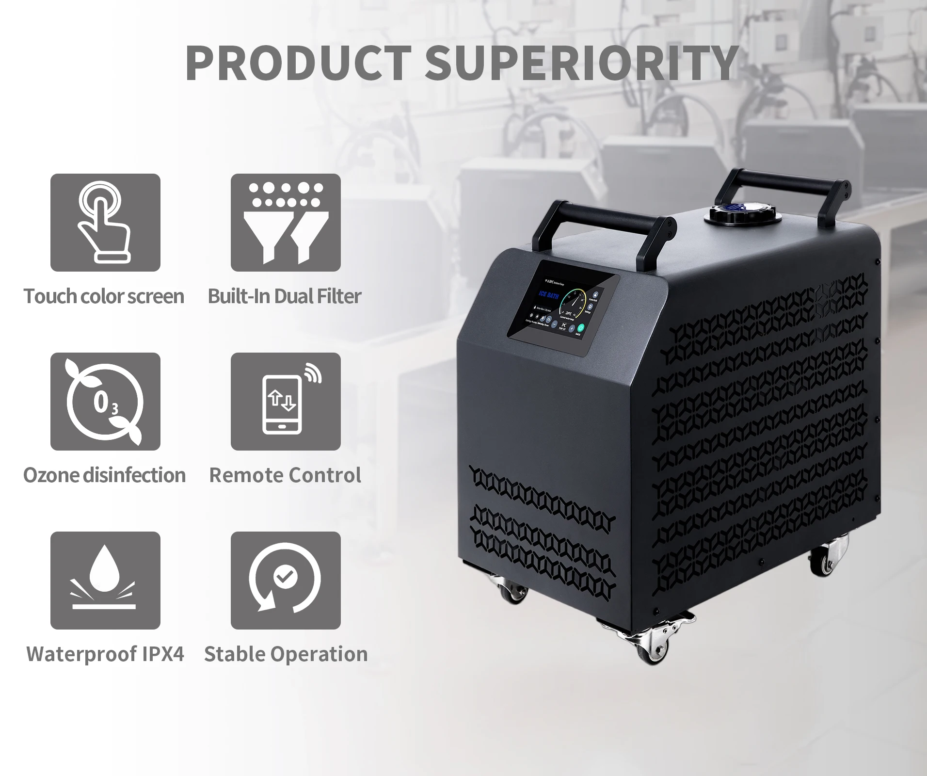 Ice Bath Water Chiller, R410A, 220V - detail 28