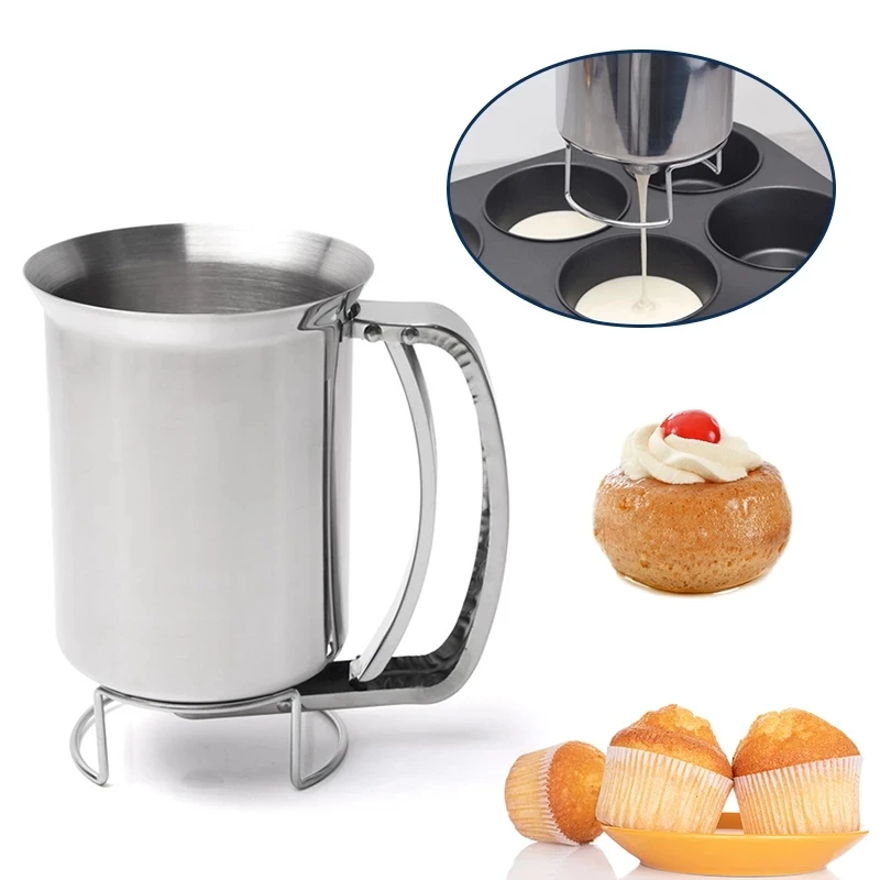 900ml Batter Dispenser for Cupcake Cookie Cake Muffins Cup Cream Speratator  USA