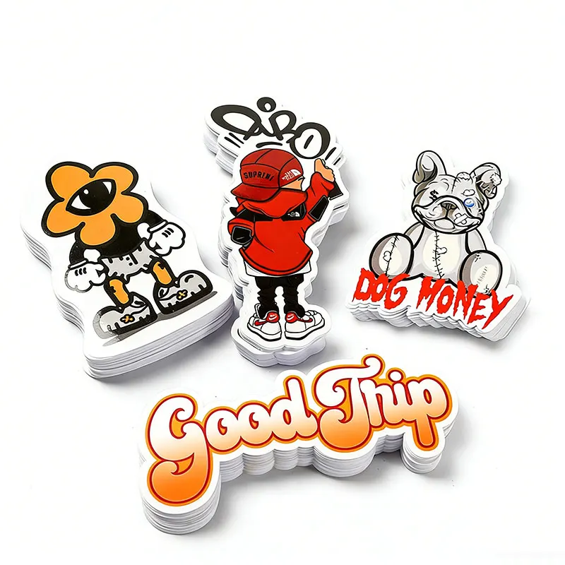 Custom Stickers CMYK Color Vinyl Hologram Self-Adhesive Waterproof Die Cut Sticker Logo for Candle Packaging with Custom Shapes